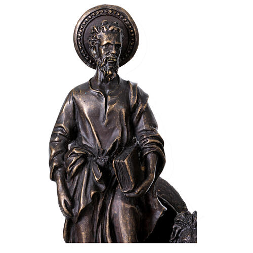 Estátua de São Marcos em bronze 20 cm 2