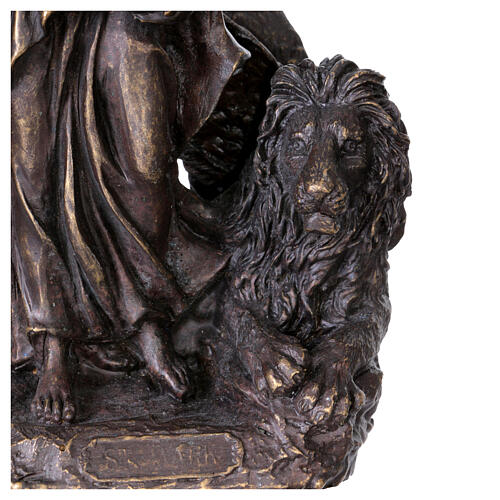 Estátua de São Marcos em bronze 20 cm 3
