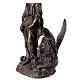 Estátua de São Marcos em bronze 20 cm s5