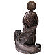 Estátua de São Marcos em bronze 20 cm s7