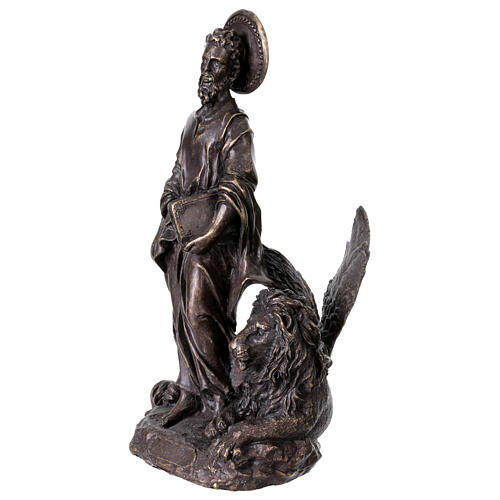 Bronze St Mark statue 20 cm 4