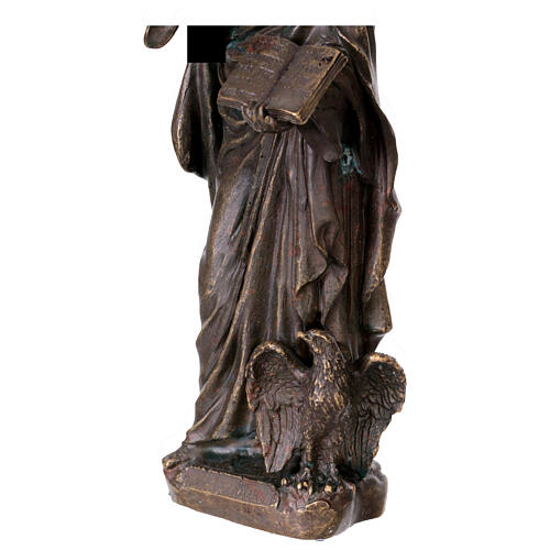 Statue Saint Jean bronze 20 cm 4