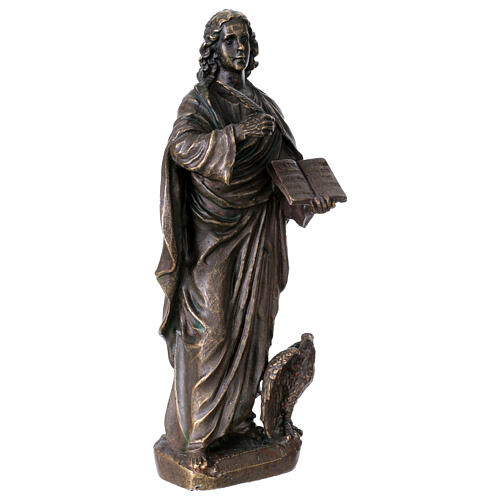 Statue Saint Jean bronze 20 cm 5