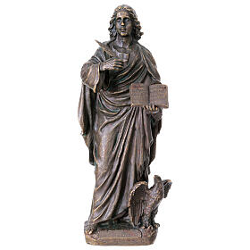 Bronze Saint John statue 20 cm