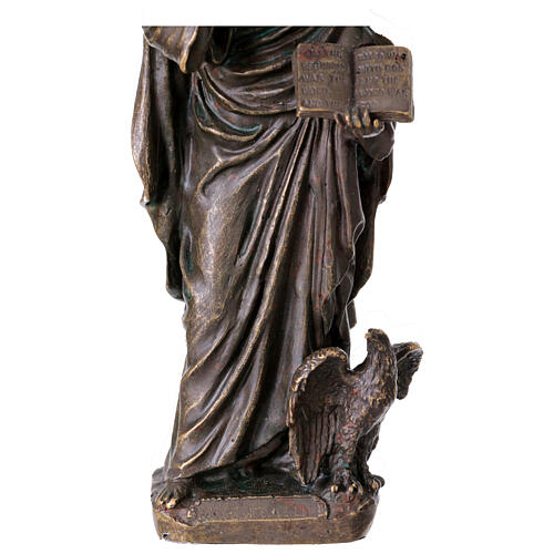 Bronze Saint John statue 20 cm 7