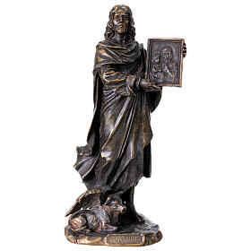 Statue Saint Luc en bronze 20 cm