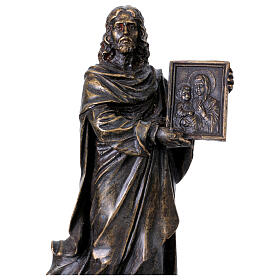 Statue Saint Luc en bronze 20 cm