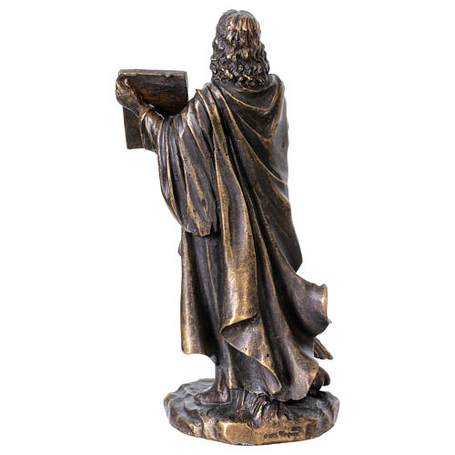 Statue Saint Luc en bronze 20 cm 8