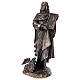 Estátua de São Lucas em bronze, 20 cm s3