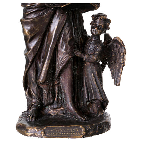 Statue of Saint Matthew in bronze, 8 in 4