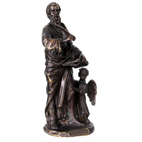Statue of Saint Matthew in bronze, 8 in 5