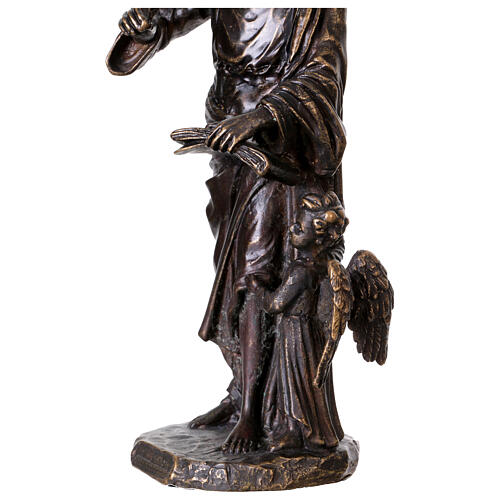 Statue of Saint Matthew in bronze, 8 in 6