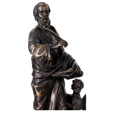 Statue Saint Matthieu en bronze 21 cm 7