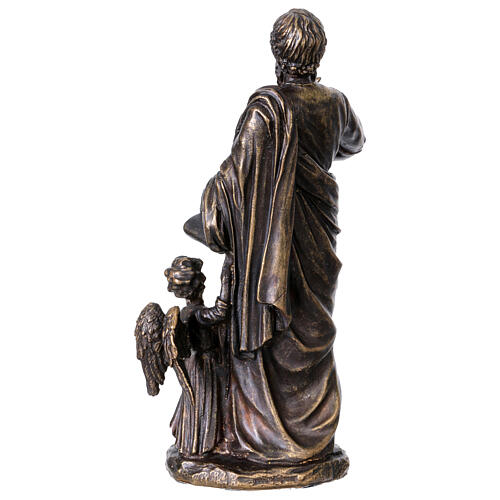 Statue Saint Matthieu en bronze 21 cm 9