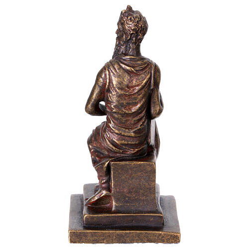 Estatua Moisés de bronce 12 cm 4