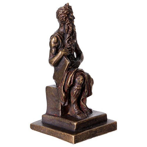 Estátua de Moisés em bronze 12 cm 3
