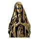 Our Lady of Lourdes brass-plated resin statue 30 cm s2