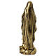 Our Lady of Lourdes brass-plated resin statue 30 cm s5