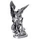 Saint Michel Archange statue argent 20 cm résine s5