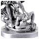 Saint Michael the Archangel silver statue 20 cm resin s4