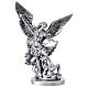 San Michele Arcangelo statua resina 25 cm argento s1