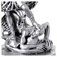 San Michele Arcangelo statua resina 25 cm argento s4