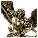 Statua San Michele color ottone resina 20 cm s2
