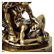 Statua San Michele color ottone resina 20 cm s4