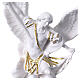 St Michael statue in white resin and gold 28 cm s2