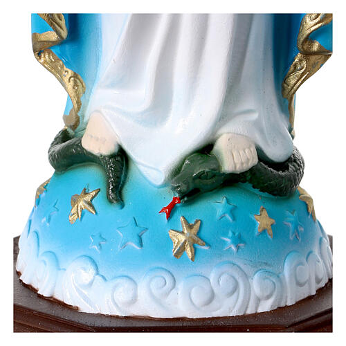 Miraculous Mary Statue in colored resin 30 cm 3