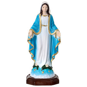 Miraculous Mary statue in painted resin, 20 cm