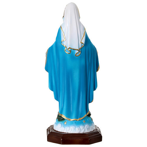 Miraculous Mary statue in painted resin, 20 cm 6