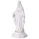 Virgen Milagrosa de resina blanca y oro 30 cm s4