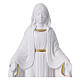 Madonna Miracolosa statua resina bianca e oro 20 cm s2