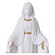 Estatua Virgen Milagrosa resina blanca y oro 15 cm s2