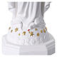 Estatua Virgen Milagrosa resina blanca y oro 15 cm s3