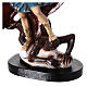 Colourful resin statue of Saint Michael, 6 in s4