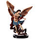 Estatua San Miguel coloreada resina 15 cm s1