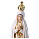 Statua Madonna di Fatima 20 cm resina dipinta avorio s2
