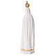 Statua Madonna di Fatima 20 cm resina dipinta avorio s5