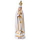 Statue de Fatima 15 cm peinte couleur ivoire détails or s1