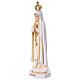 Statue de Fatima 15 cm peinte couleur ivoire détails or s3