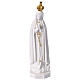 Our Lady of Fatima statue in white resin and gold 30 cm s1