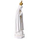 Our Lady of Fatima statue in white resin and gold 30 cm s4