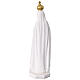 Our Lady of Fatima statue in white resin and gold 30 cm s5