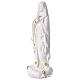 Madonna di Lourdes resina bianca e oro 30 cm s3