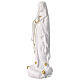 Lady of Lourdes statue in white resin and gold 30 cm s3