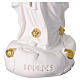 Lady of Lourdes statue in white resin and gold 30 cm s4