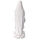 Notre-Dame de Lourdes statuette 15 cm résine blanche et or s6