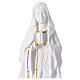 Madonna di Lourdes statuina da 15 cm resina bianca e oro s2